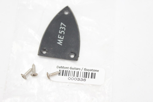 First Act ME 537 Black Guitar Truss Rod Cover w/ Screws