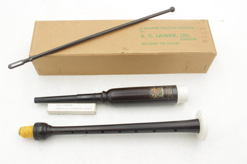 R.G. Lawrie Vintage Bagpipe Practice Chanter - Glasgow Scotland - 8135 - NOS