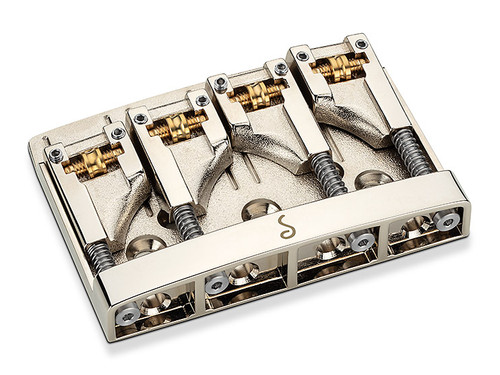 Schaller 4 String Bass Guitar Bridge 3D-4 Nickel