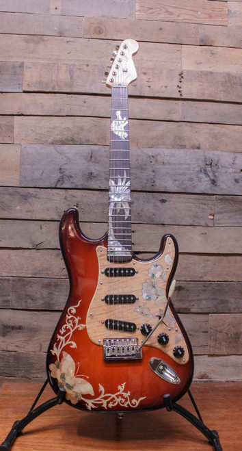 Custom Inlaid Strat Style Electric Guitar w/ DiMarzio