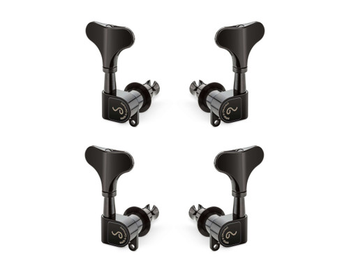 Schaller Bass Tuners Light - Black Chrome, Set of 4  (2L+2R) M4 180