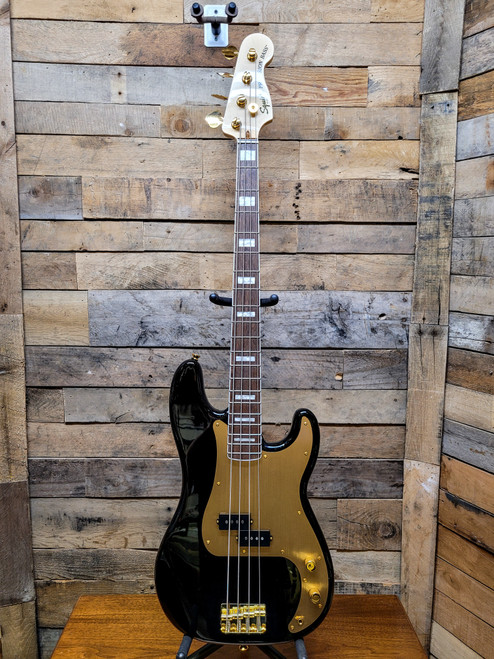 Squier Precision Bass 40th Anniversary Black / Gold Bass Guitar