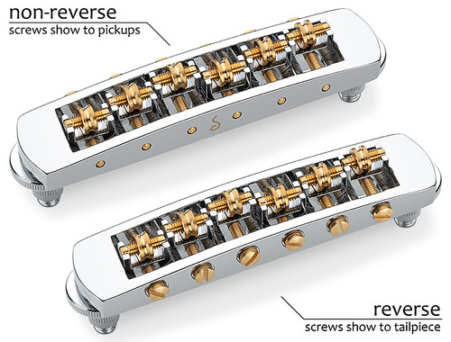 Schaller STM Bridge for Guitar Non Reverse Chrome - M5