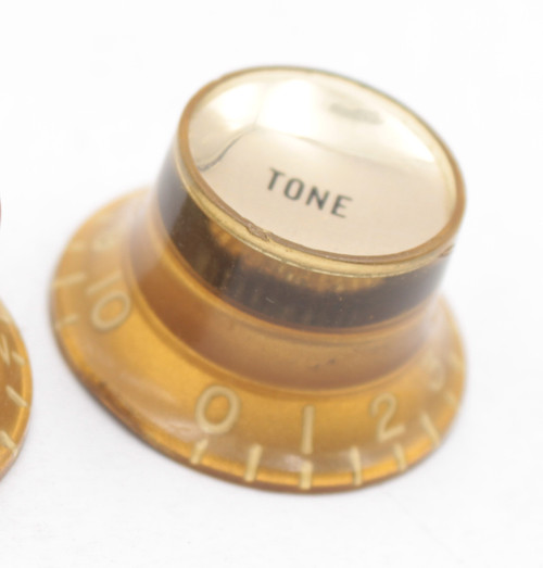 1960's Vintage Gold Top Hat Tone Knob