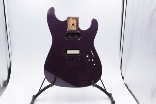 Squier Stagemaster - 7 7-String Metallic Purple Electric Guitar Body Project