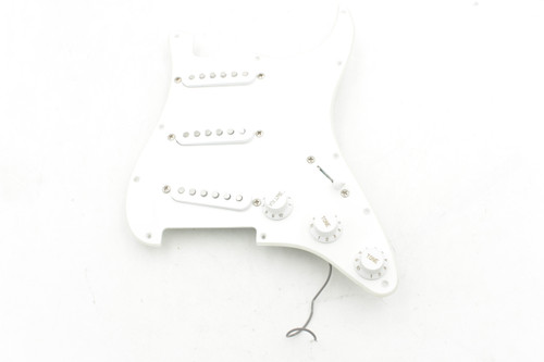 Unknown White Strat Style SSS Loaded Guitar Pickguard