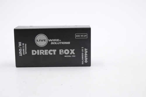 LiveWire Solutions PDI DIRECT BOX Passive Switchable Hi-Z Input to LO-Z Output