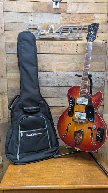 Vintage Goya Rangemaster Semi Hollow Electric Guitar w/ Gig Bag
