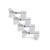 Chrome Left-Handed 4-in-Line Closed-Gear Bass Guitar Tuning Machines - Set of 4