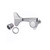 Chrome Left-Handed 4-in-Line Closed-Gear Bass Guitar Tuning Machines - Set of 4