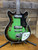Vintage 1960s Teisco EP-8T Hollowbody Electric Guitar - Rare Greenburst Finish, Dual Pickups, Made in Japan