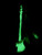 Custom Peavey Grind 6 Bass Guitar - Glow-in-the-Dark Green w/ Black Burst Finish, 6-String Neck-Thru