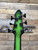 Custom Peavey Grind 6 Bass Guitar - Glow-in-the-Dark Green w/ Black Burst Finish, 6-String Neck-Thru