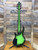 Custom Peavey Grind 6 Bass Guitar - Glow-in-the-Dark Green w/ Black Burst Finish, 6-String Neck-Thru