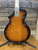 Voyage Air Belair TransAxe Folding Electric Guitar - 2-Tone Sunburst with Custom Semi-Rigid Travel Backpack Case