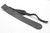 Vintage Style Wide Black Leather Bass & Guitar Strap - Ladder Adjustment, Suede Backing