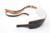 Vintage 1960s Bobby Lee Skinny Leather Guitar Strap - Fleece-Lined Shoulder Pad, Made in USA NOS