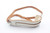 Vintage 1960s Bobby Lee "No-Scratch" Buckleless Leather Guitar Strap - Rare White, Fleece Pad, Made in USA NOS