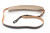 Vintage 1960s Bobby Lee Buckleless Skinny Leather Guitar Strap - No-Scratch Interlocking Tail, Fleece Pad, NOS