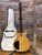 Vintage Lotus Double Cut Electric Guitar Walnut Stripe w/ Bag (Repaired Neck)