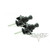 (2) Set of Locking Guitar Strap Pin Buttons - Black