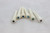 (6) Bone Acoustic Bridge Pins w/ Abalone Inlay