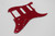 Mighty Mite Red Strat Style Pickguard Pearlroid Pearl 3 Ply SSH 11 Hole