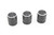 (3) Black / Silver Aluminum Guitar Pedal / Stereo Knobs - Press-On Ships from USA