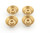 (4) Satellite Gold / Black Guitar Knobs