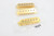 (3) Gold Strat Pickup Covers 52mm