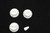 White / Gold Knobs & Switch Tip Set for Fender Strat 1 Volume , 2 Tone
