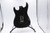 Unknown Strat Style Black Electric Guitar Body Project w/ bridge parts