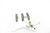 Unknown White Strat Style SSS Loaded Guitar Pickguard