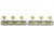Kluson 3x3 On A Plate Supreme Series White Button Tuning Machines