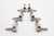 (6) Grover 305N Mid-Size Rotomatic 3x3 Tuners (Nickel) Open Box, No screws