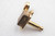(1) High Side Guitar Tuning Peg-  Gold Epiphone "E" Logo- Gold Button-NOS Aged