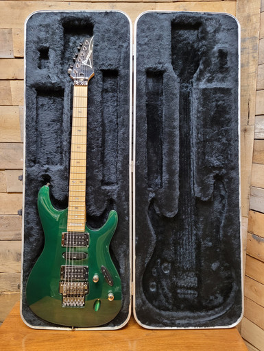 Ibanez 1993 S540 MIJ Metallic Green, Maple Neck Custom Made Guitar