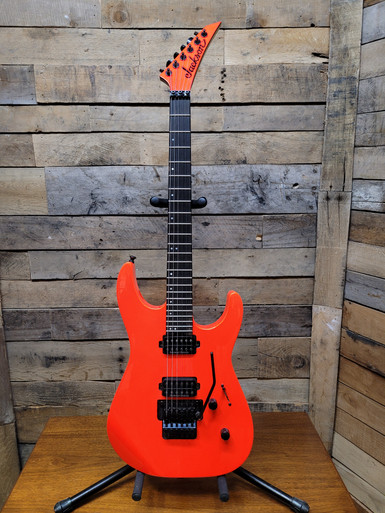 Jackson Pro Series DK2 Dinky Neon Rocket Red (orange) made in Mexico