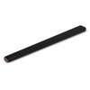 A carpenter's pencil featuring a rectangular shape and a black finish, designed for precision marking.