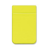A Lycra Phone Wallet in a vibrant yellow color, featuring a slim design with a pocket for holding cards or cash.