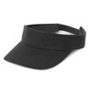 A black Orlando Sun Visor with a wide brim and adjustable strap.