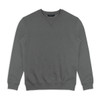 A classic unisex sweatshirt in grey, featuring a crew neck and long sleeves. The design includes a logo.