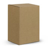 A plain brown cardboard box with a rectangular shape and a flapped top. No logos or branding visible.