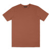 A unisex TRENDSWEAR Element T-Shirt in a warm terracotta colour, featuring a minimal design and a logo.
