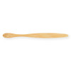 A bamboo toothbrush, featuring a sleek and environmentally friendly design.