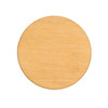 A round bamboo coaster with a smooth surface and natural wood finish. It has no visible branding.