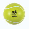 A bright yellow Hi Bounce Tennis Ball with a sleek design featuring a logo in black and white.