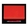 A red notebook with an elastic band closure and a matching red pen are featured in the Harmony Gift Set.