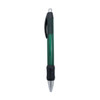 A green Widebody Chrome Grip Pen featuring a black rubber grip and a silver nib, with a logo on the barrel.