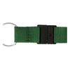 A green 19mm custom lanyard with a metal ring and a black plastic buckle.